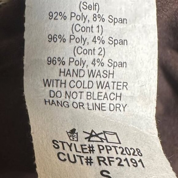 NWT Perfect Peach Color Block Contrast Print Top - Size Small​​​ - Picture 6 of 6